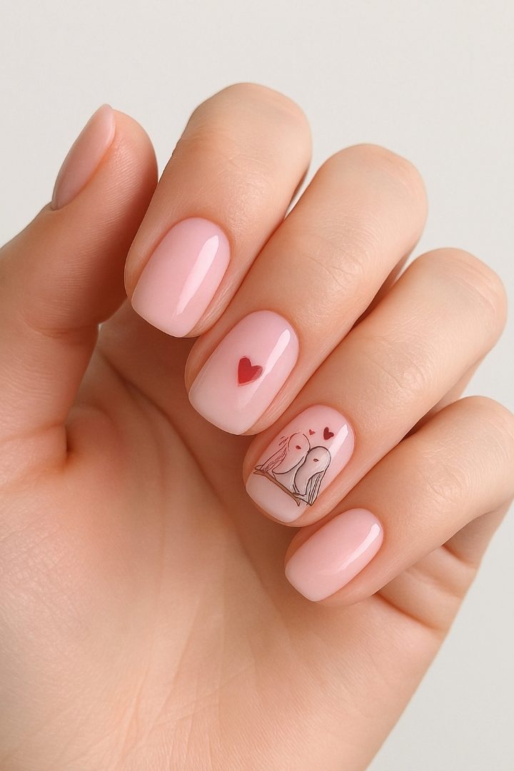 15 Love Bird Inspired Nail Ideas for a Romantic, Whimsical Look