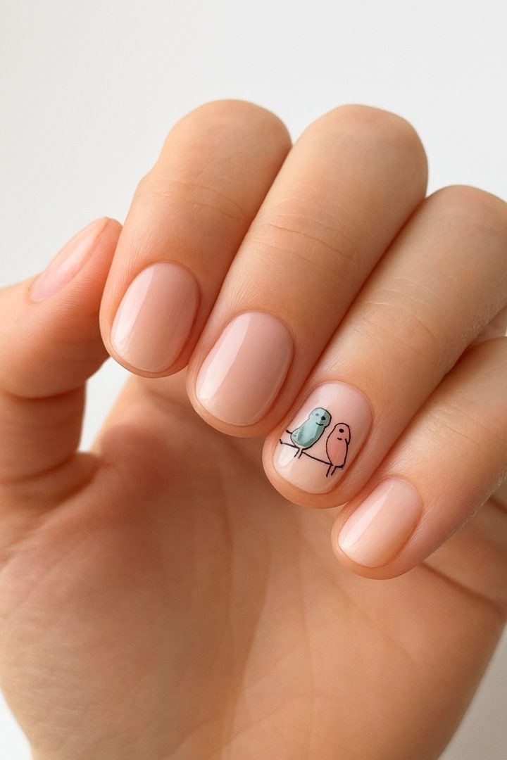 15 Love Bird Inspired Nail Ideas for a Romantic, Whimsical Look