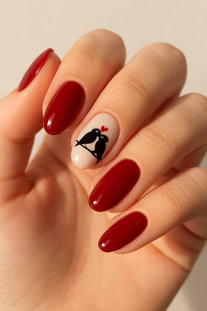 15 Love Bird Inspired Nail Ideas for a Romantic, Whimsical Look