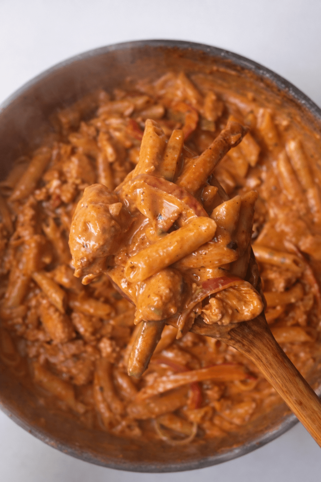 Creamy Fajita Chicken Pasta (Easy One-Pan Dinner)