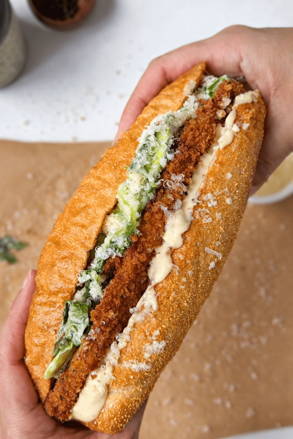 Crispy Chicken Caesar Sandwich recipe 