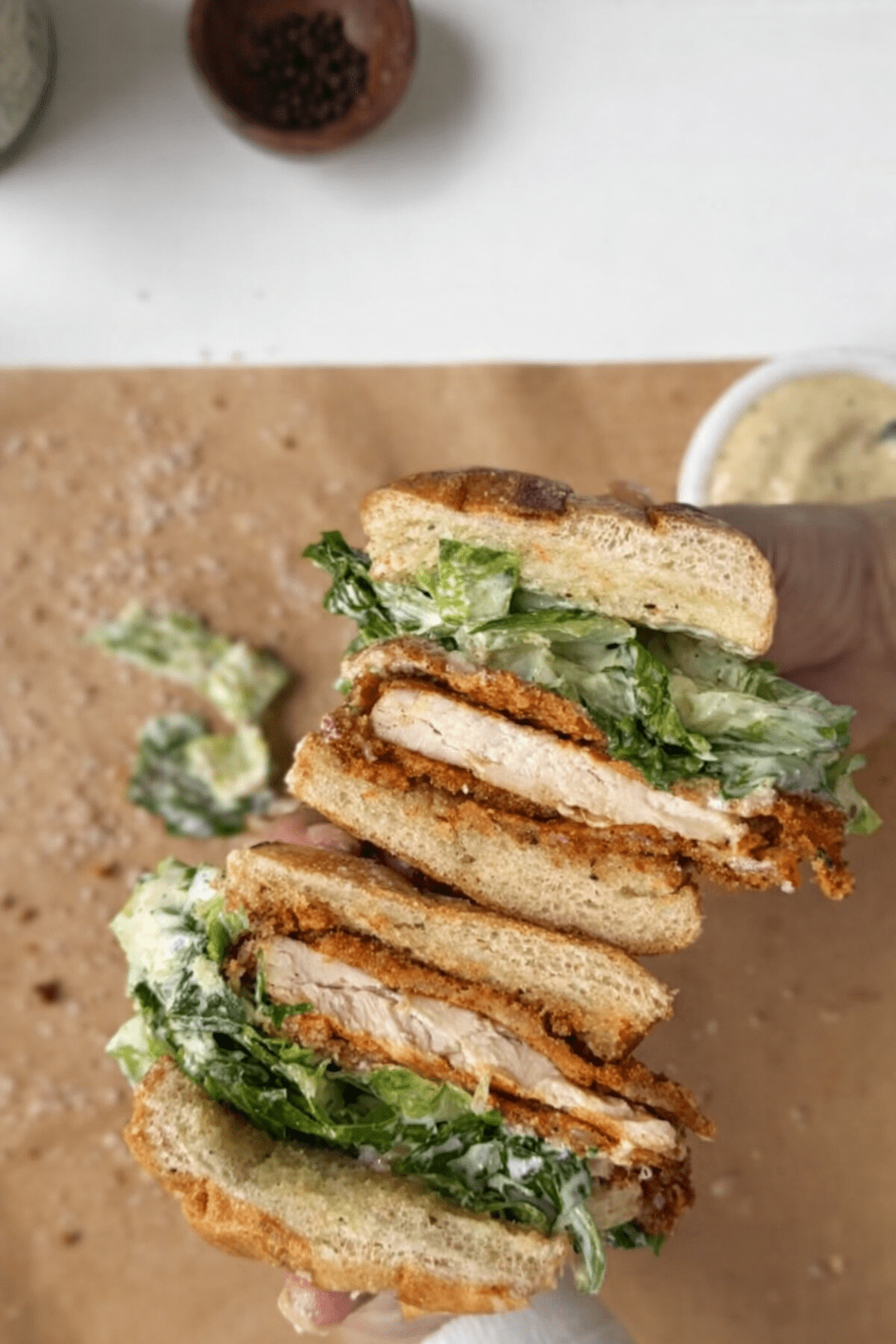 Crispy Chicken Caesar Sandwich 2 Crispy Chicken Caesar Sandwich