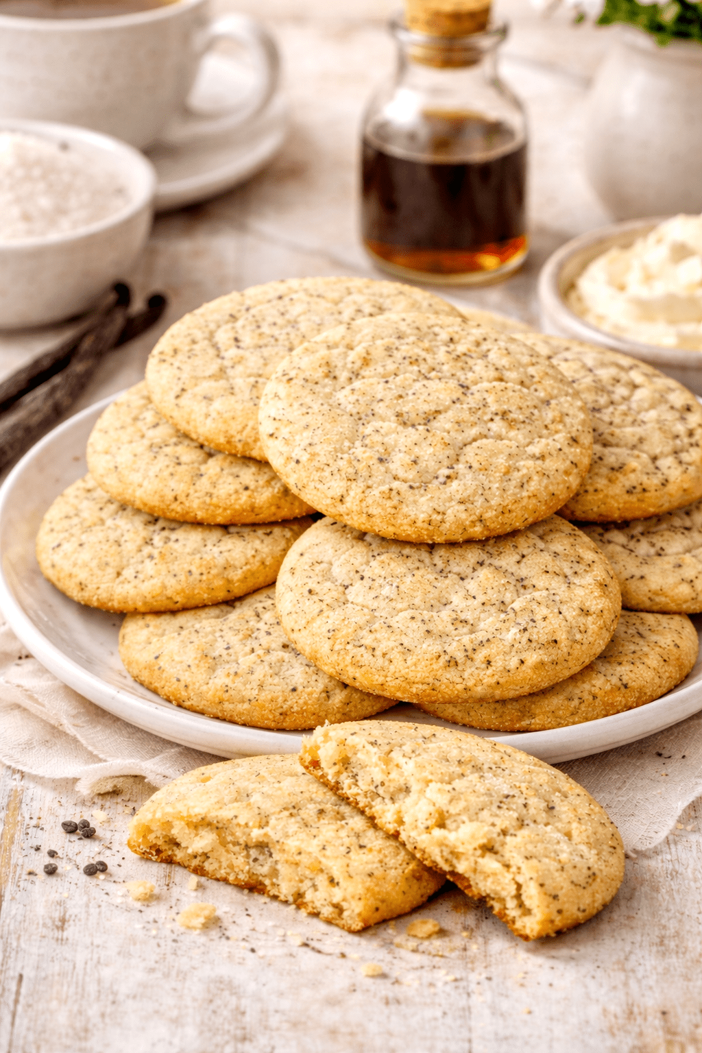 Vanilla Bean Speckled Cookies recipe 