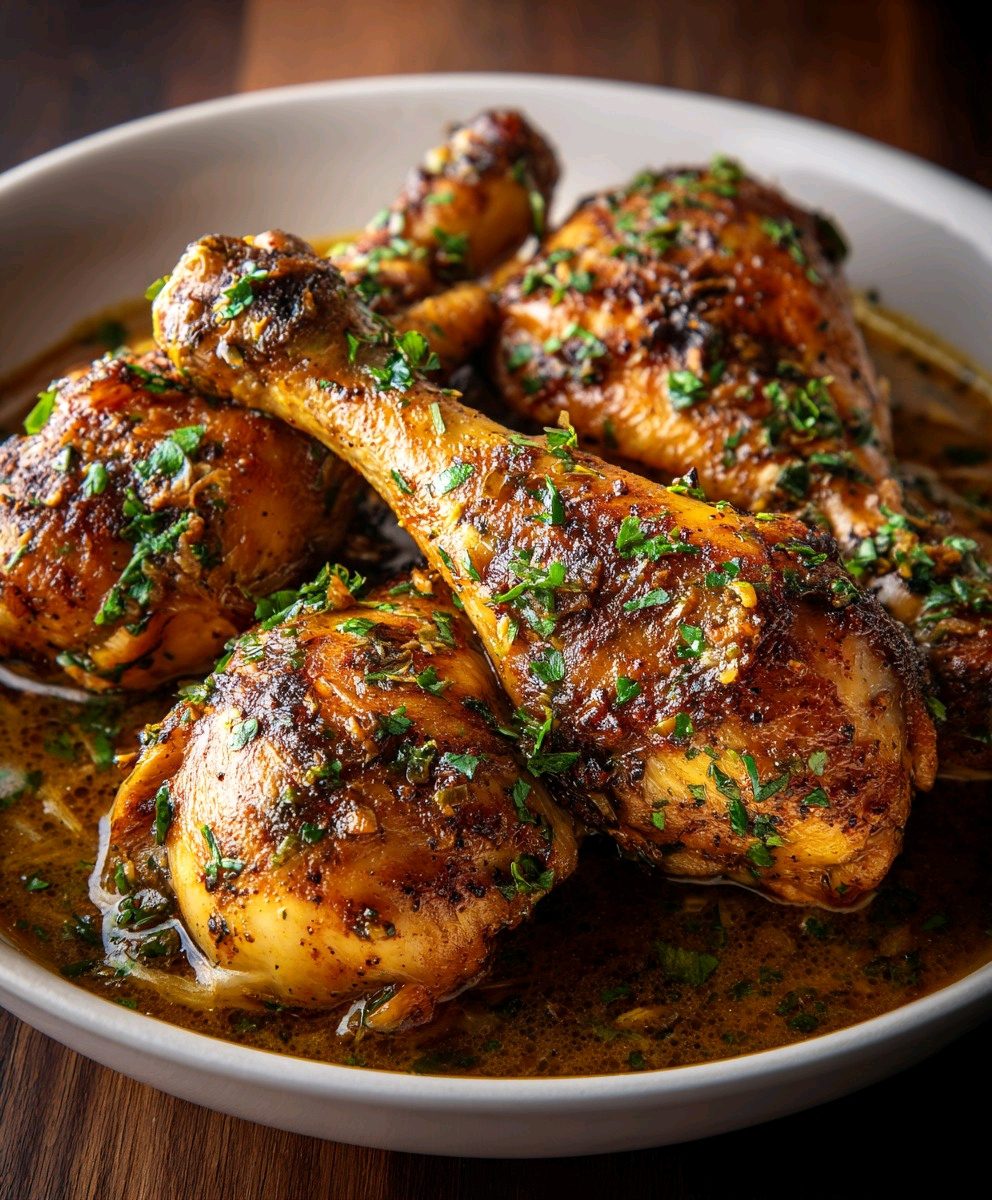 How to make Smothered Garlic Chicken Drumsticks