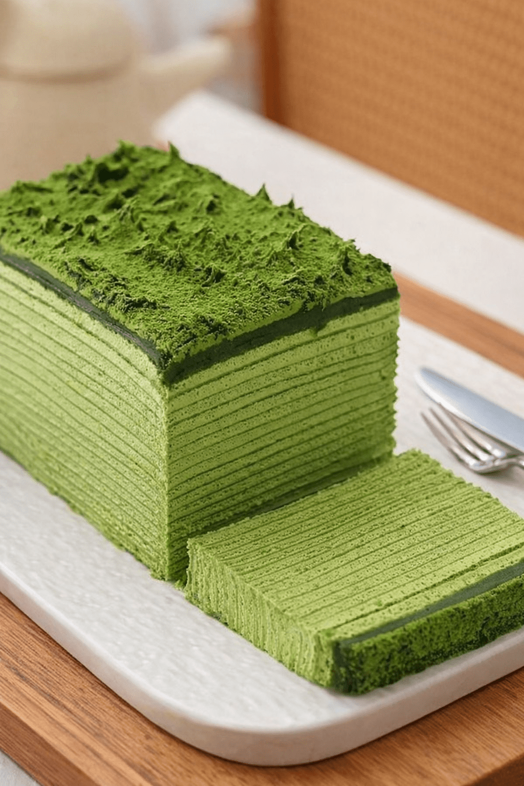 Matcha Mille Crêpe Cake Recipe – Silky No-Bake Green Tea Layer Cake
