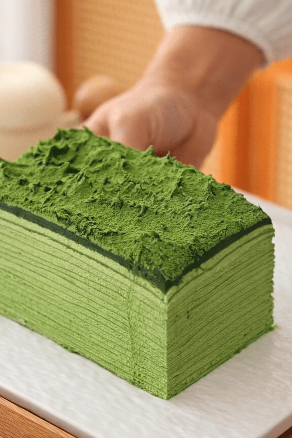 Matcha Mille Crêpe Cake Recipe – Silky No-Bake Green Tea Layer Cake