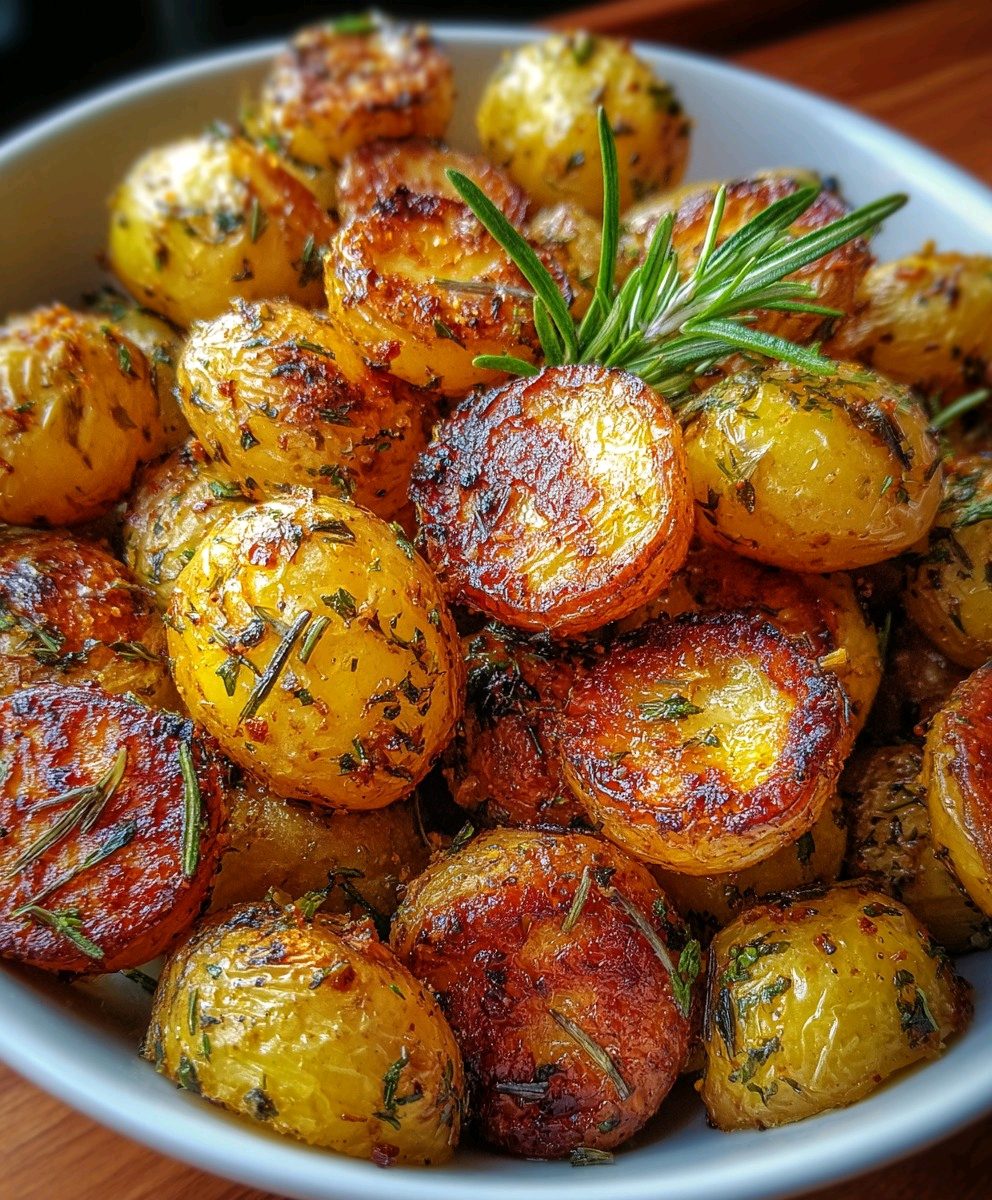 Crispy Herb Roasted Baby Potatoes recipe 
