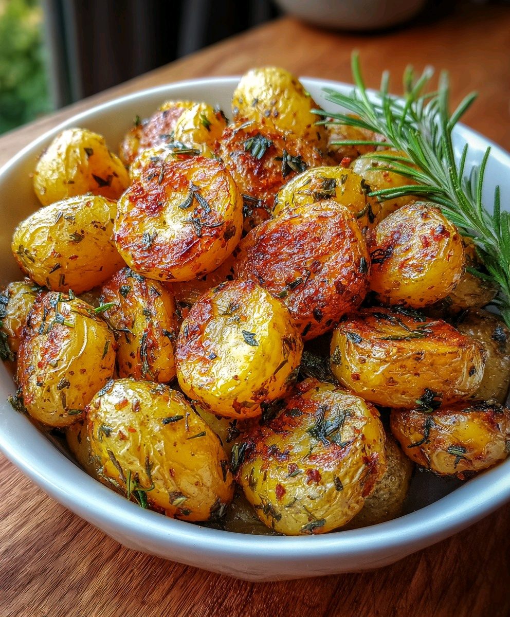 Crispy Herb Roasted Baby Potatoes (Better Than a Restaurant!)