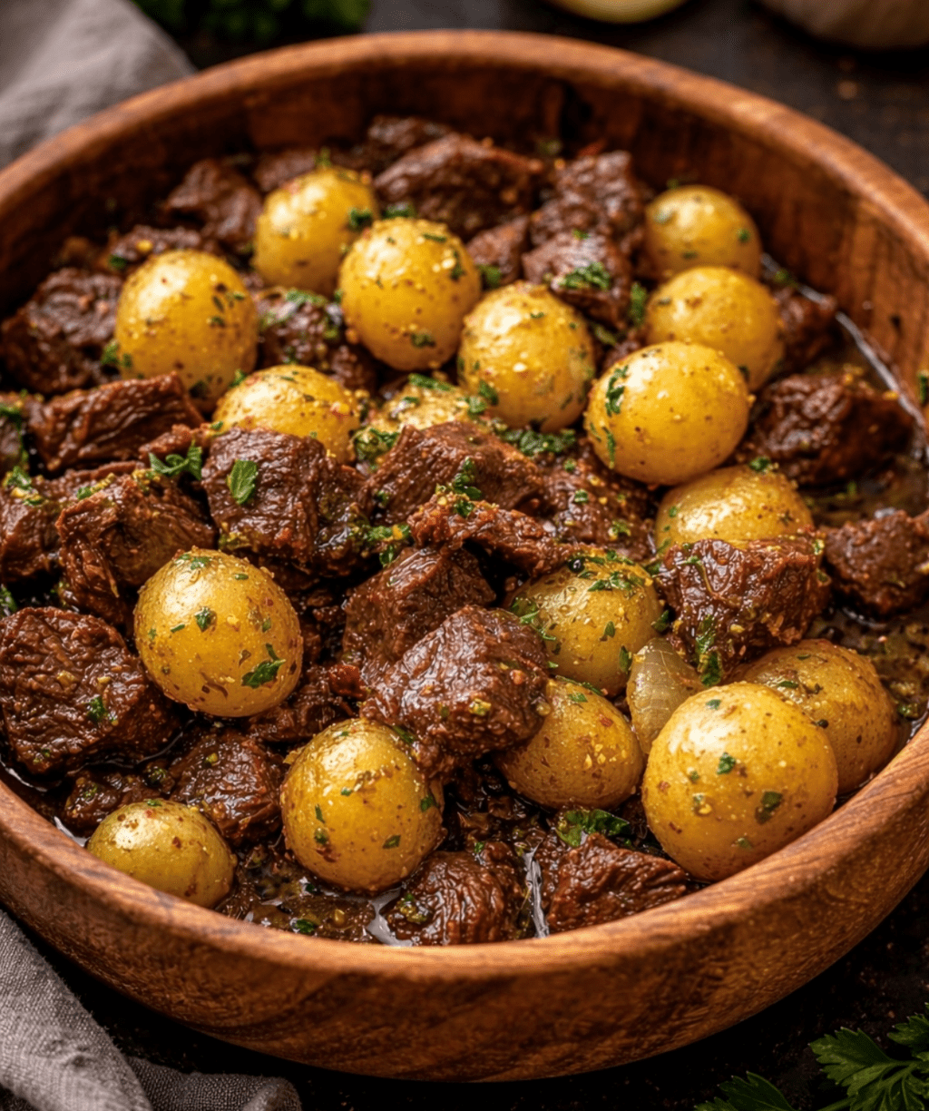 Garlic Butter Beef and Baby Potatoes (One-Pan Comfort Dinner)