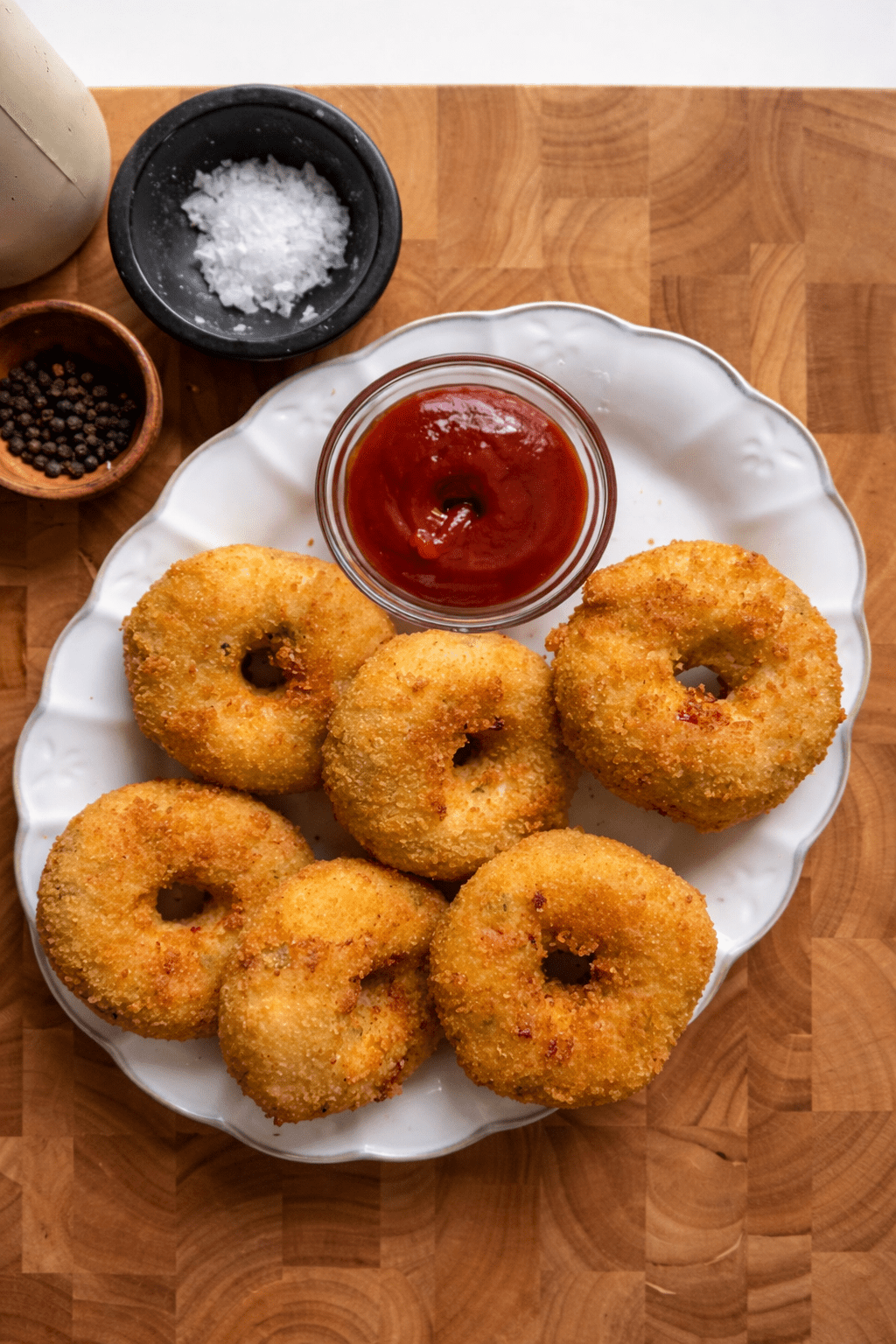 Potato and Chicken Doughnuts recipe 