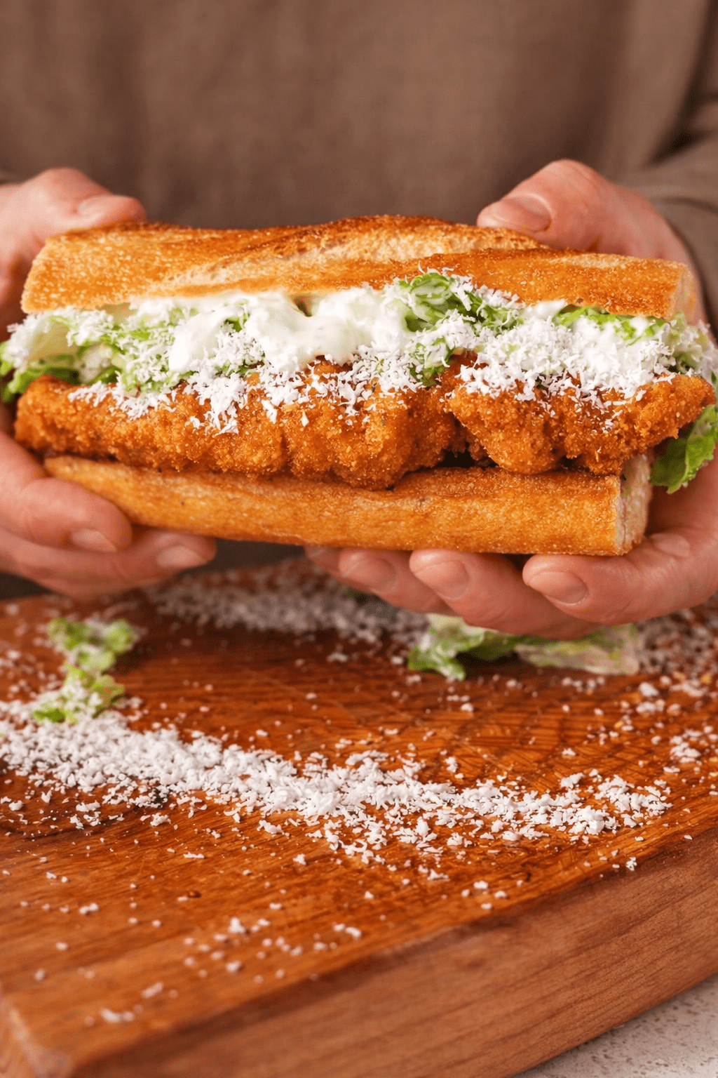 Crispy Chicken Caesar Sandwich recipe 