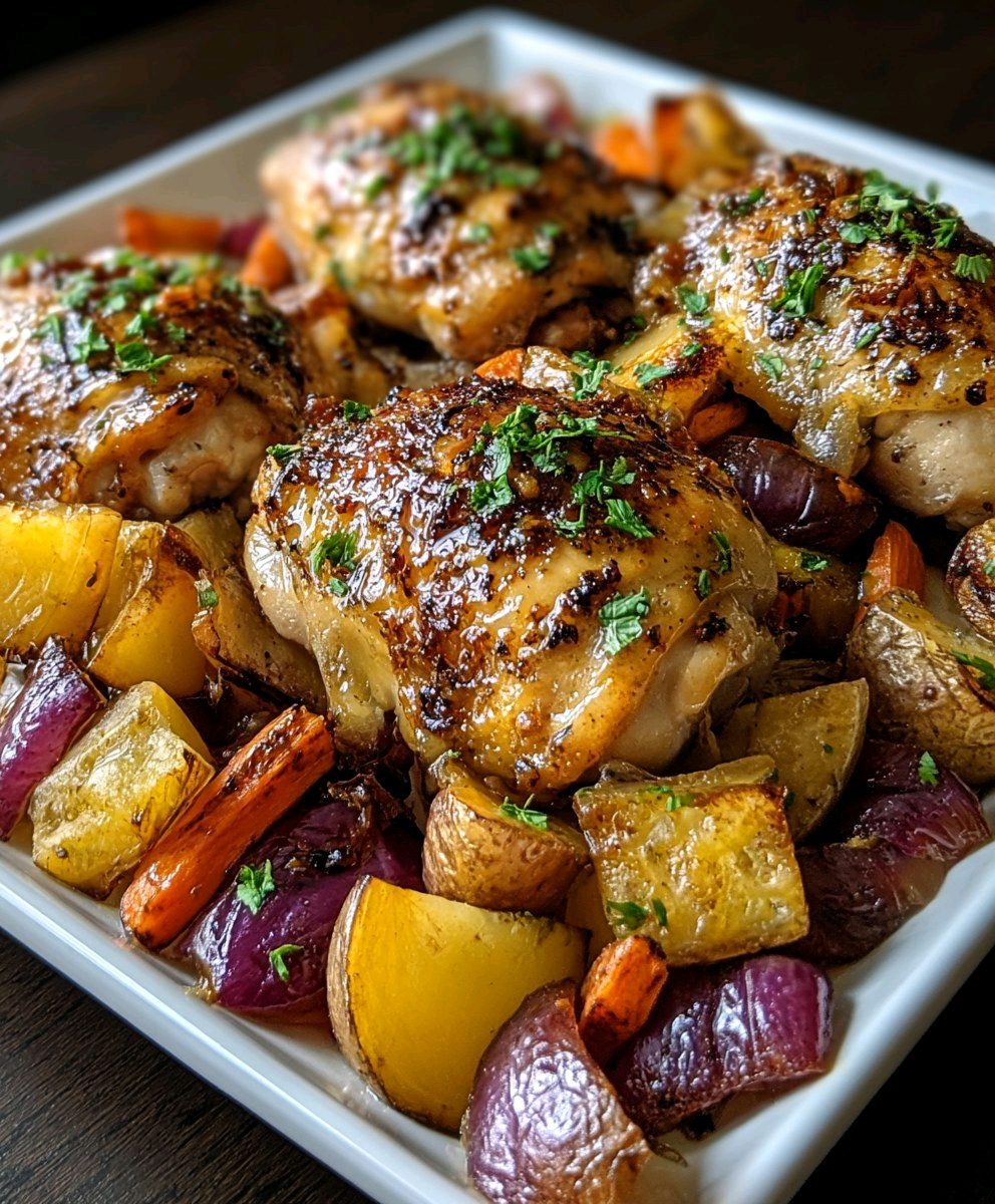 One-Pan Roasted Chicken Dinner recipe 