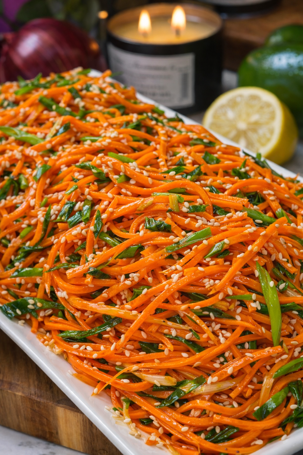 Crunchy Sesame Carrot Salad recipe 