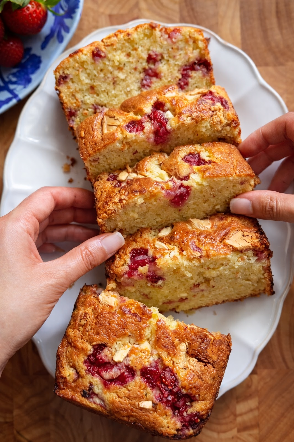 How to make a White Chocolate Strawberry Loaf Cake