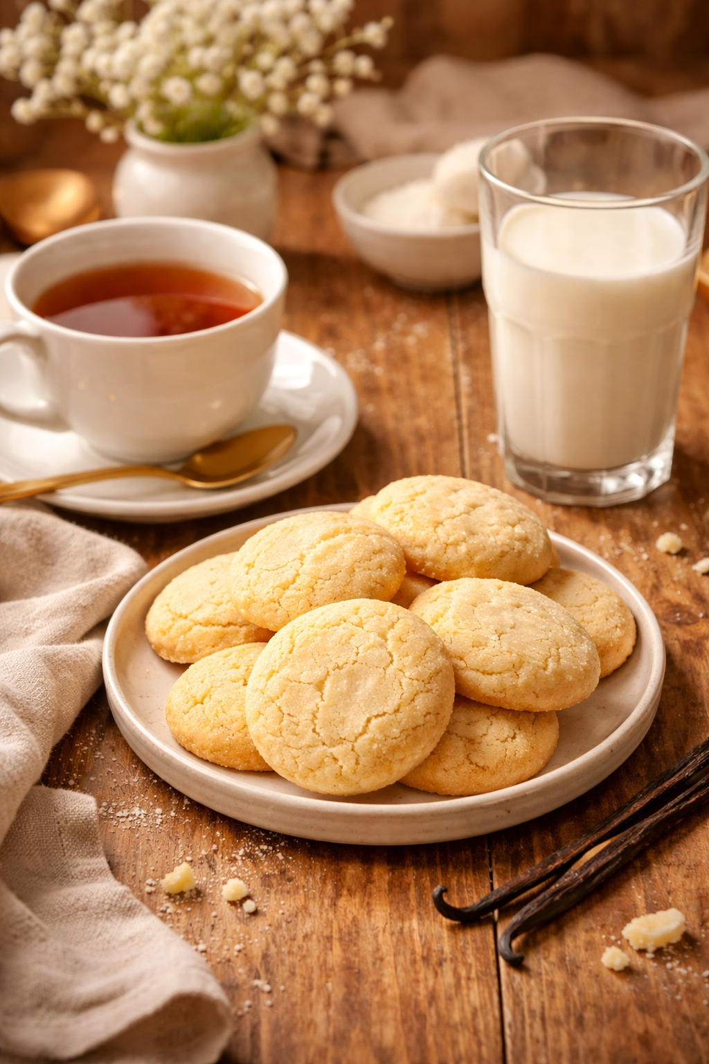 How to make buttery soft vanilla cookies