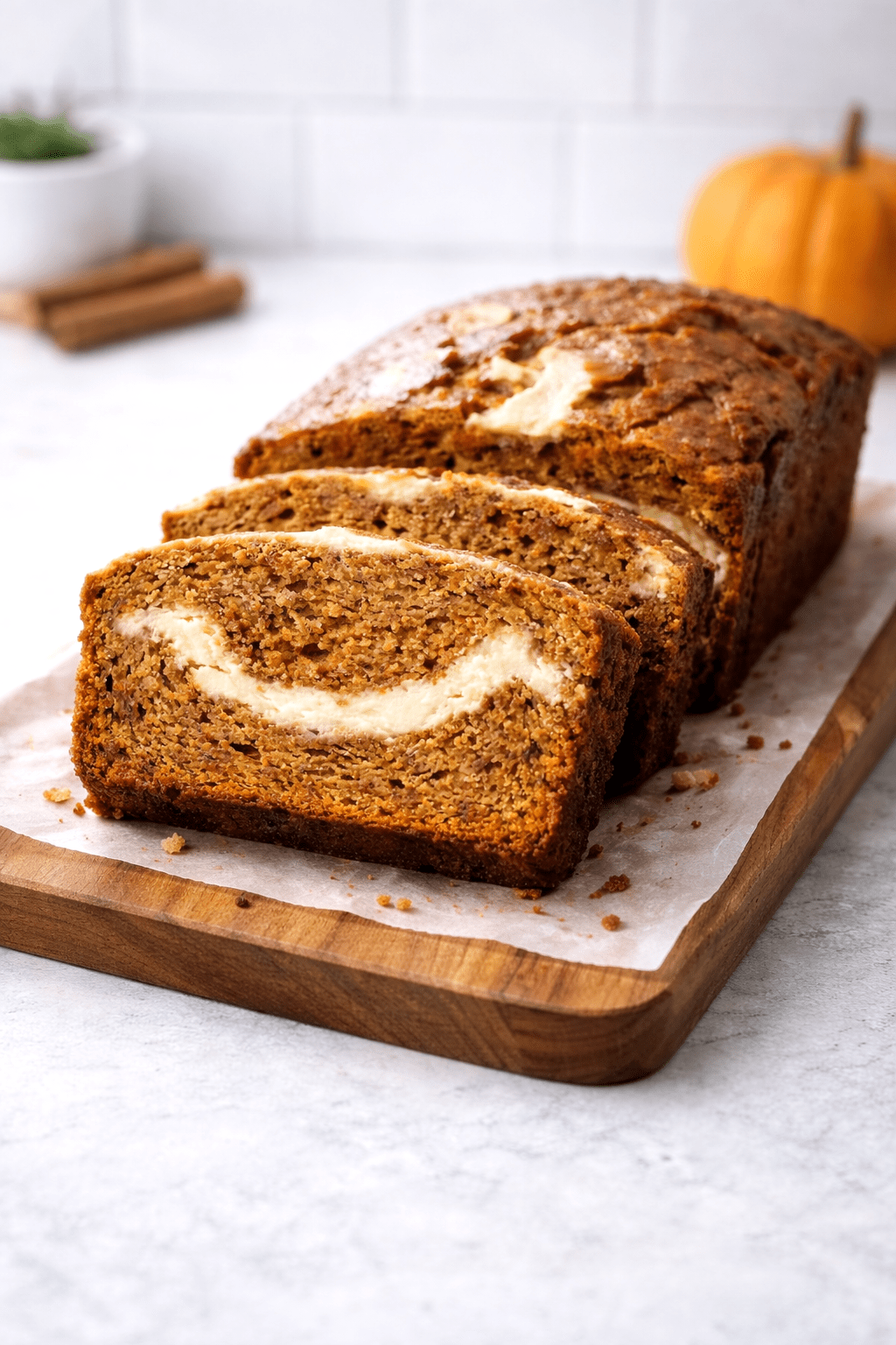 Pumpkin bread with cream cheese recipe 