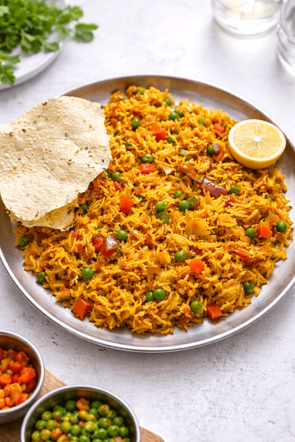 Homemade Tawa Pulao recipe 