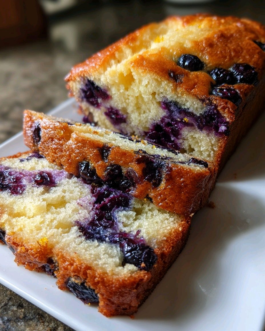 Blueberry Lemon Cottage Cheese Loaf recipe 