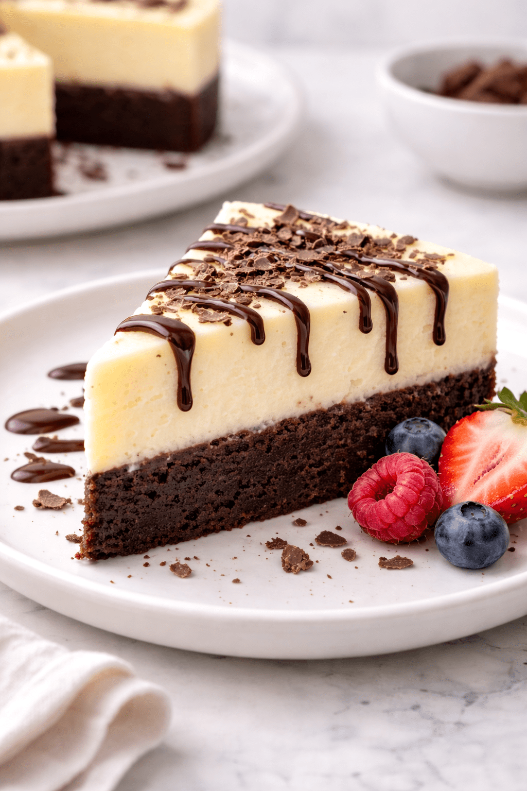 How to make brownie bottom cheesecake