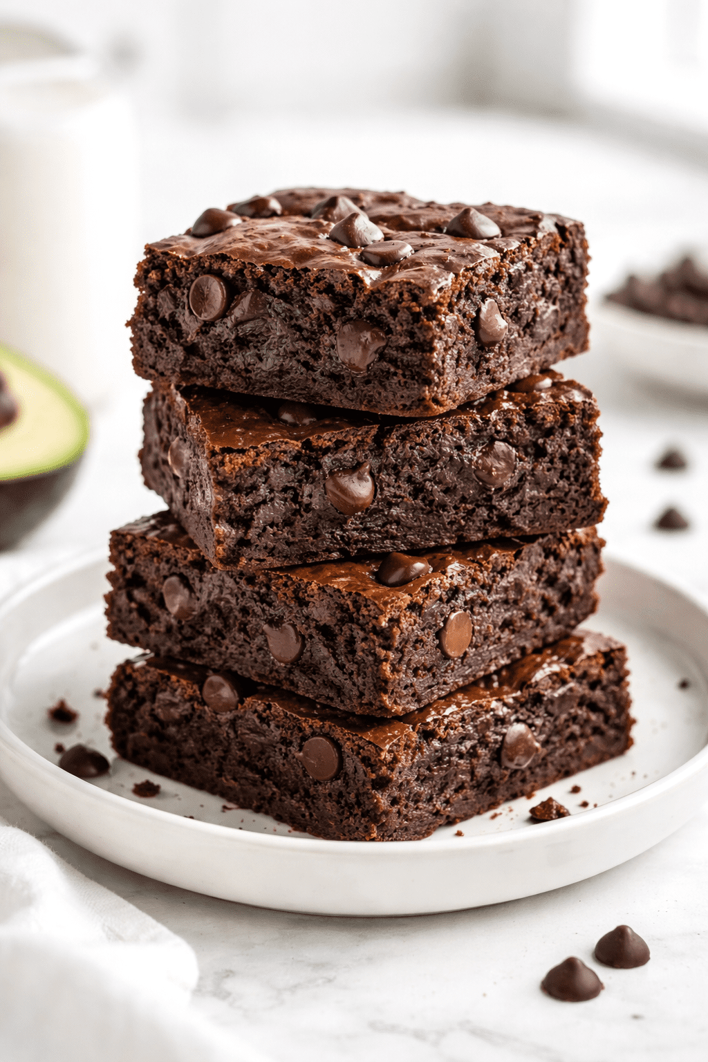 chocolate avocado brownies recipe 
