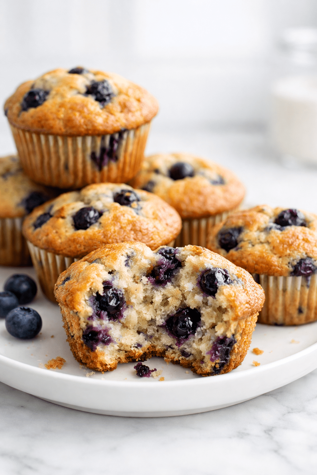 How to make Banana blueberry muffins