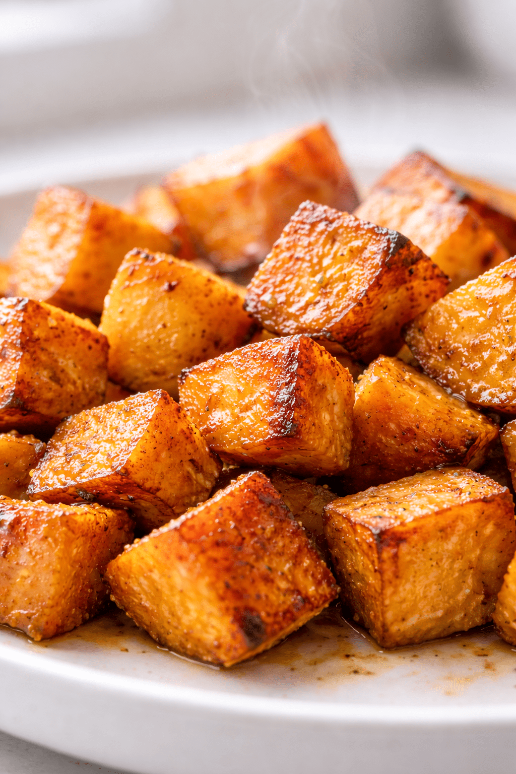 roasted sweet potato cubes recipe 
