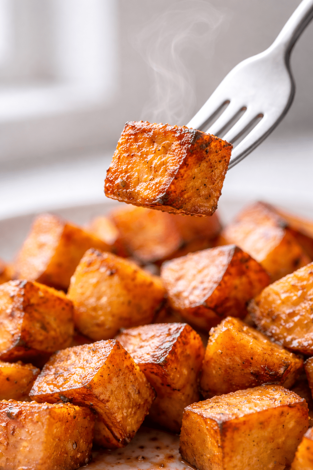 How to make roasted sweet potato cubes