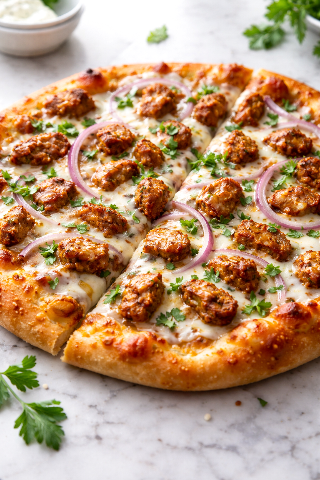 How to make Shawarma pizza 