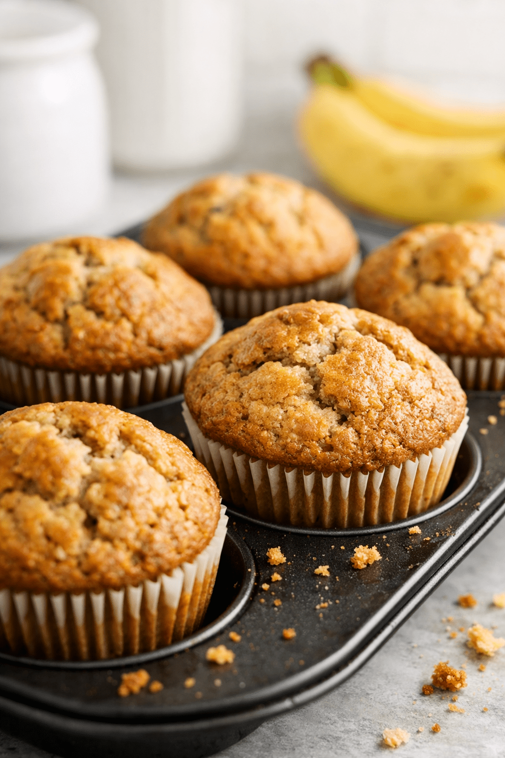 How to make Vegan banana muffins