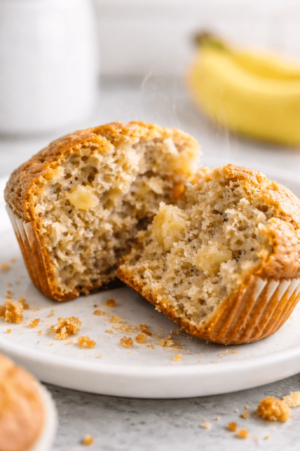 Vegan banana muffins recipe 