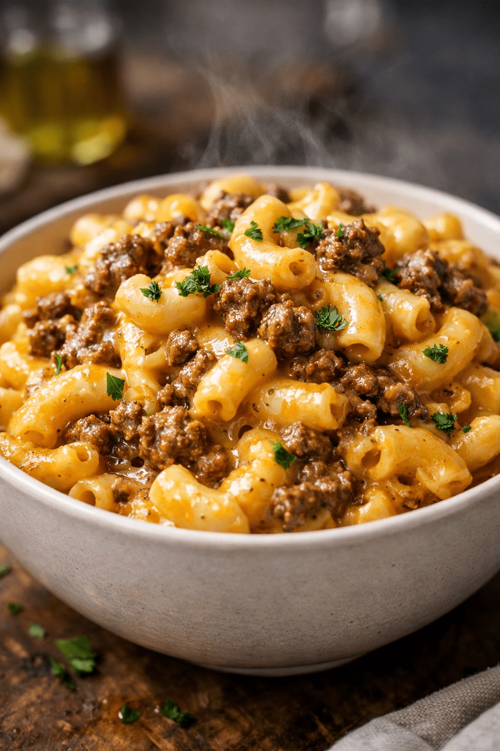 Ground Beef Mac and Cheese recipe 