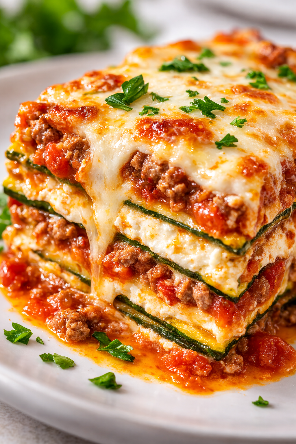 Zucchini Lasagna No Noodles recipe 