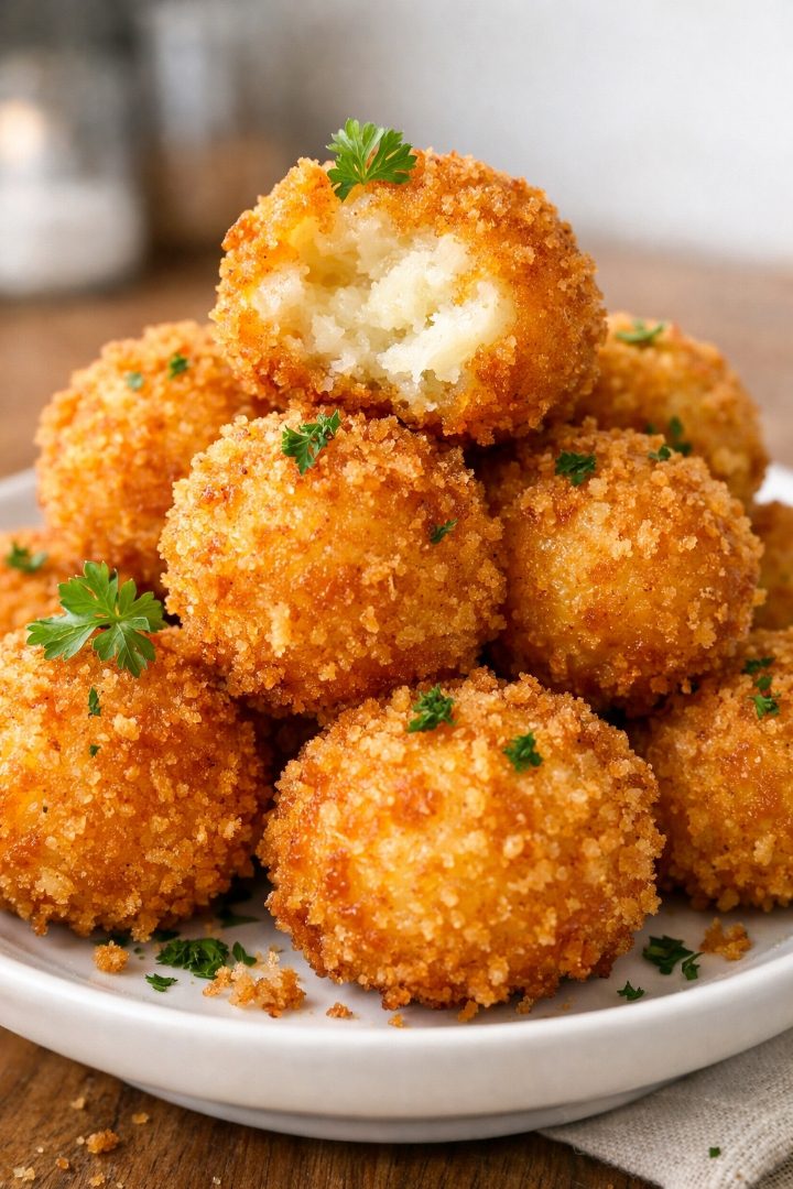 Fried Mashed Potato Balls recipe 