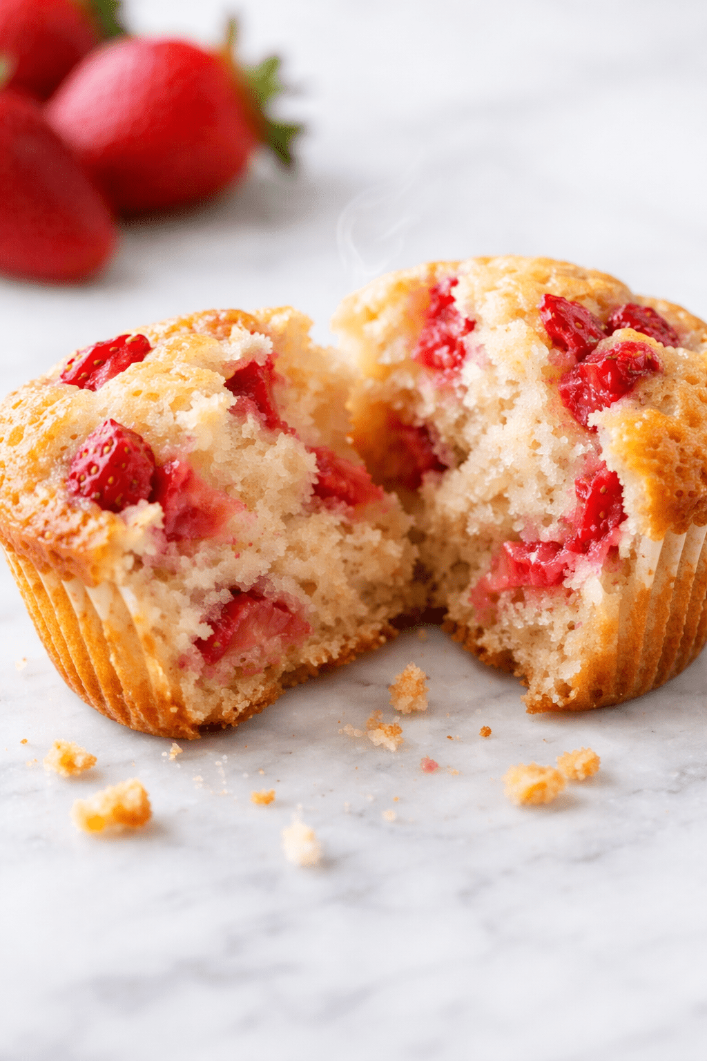 How to make strawberry muffins