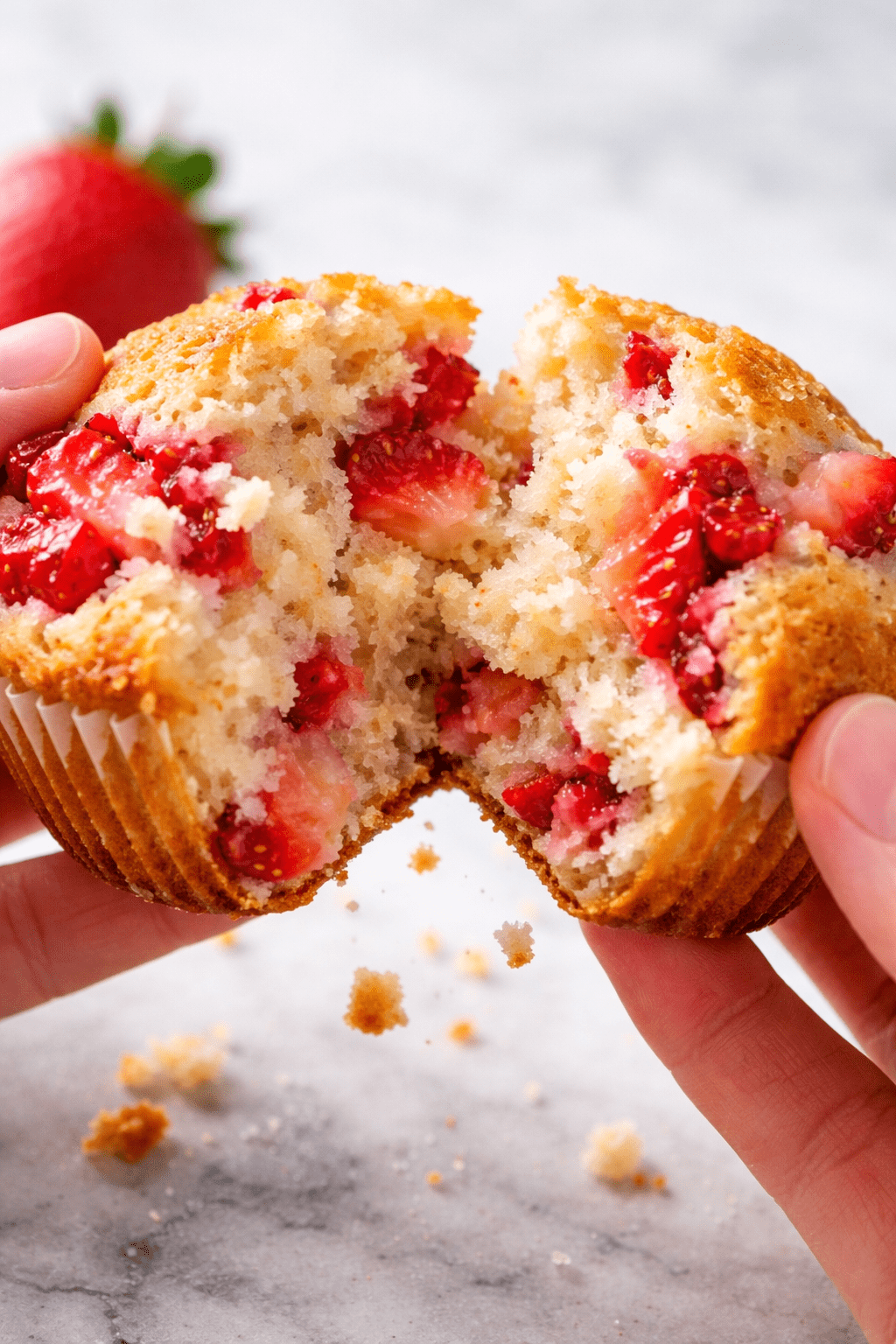 How to make Healthy Strawberry Muffins
