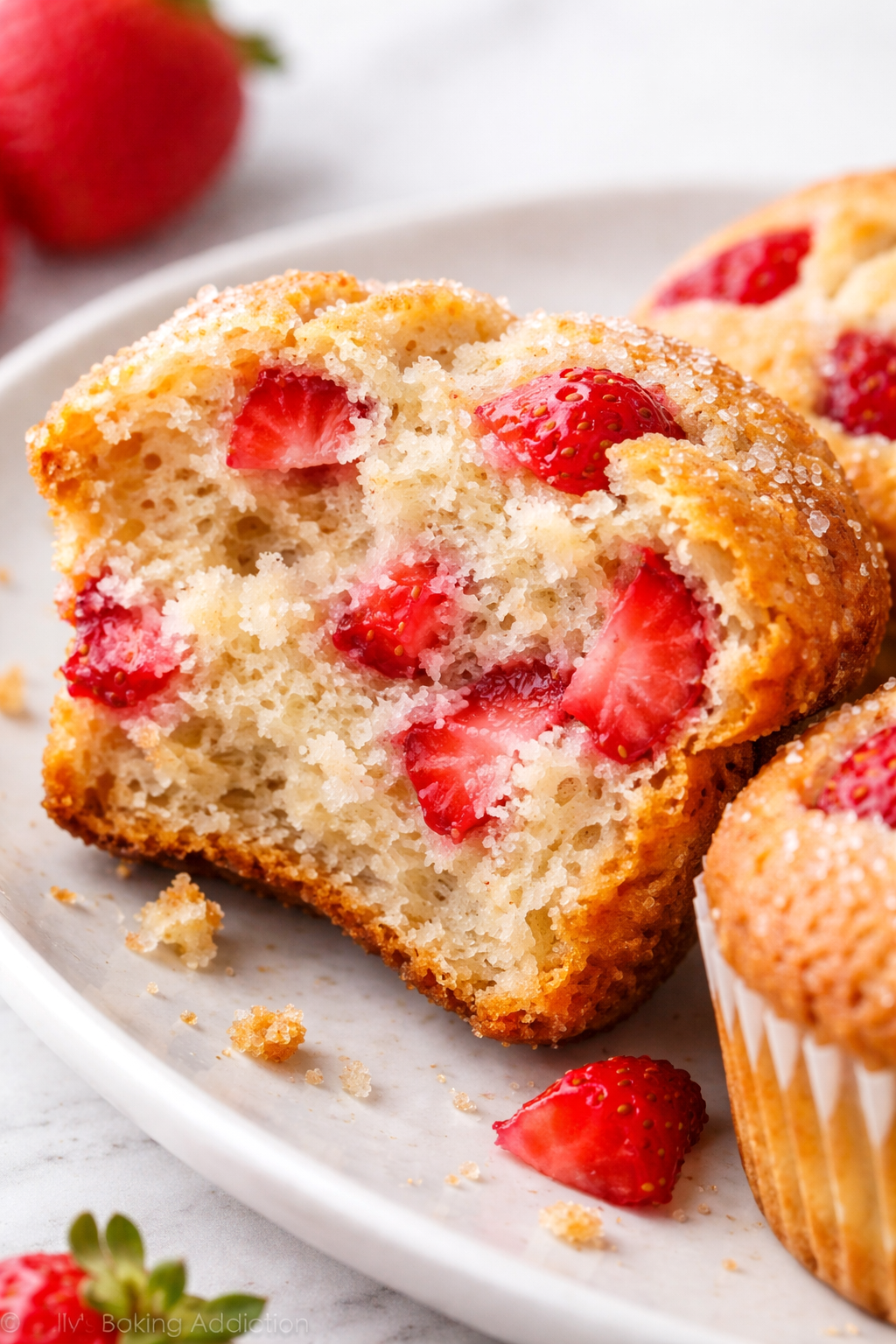 How to make American-style strawberry muffins