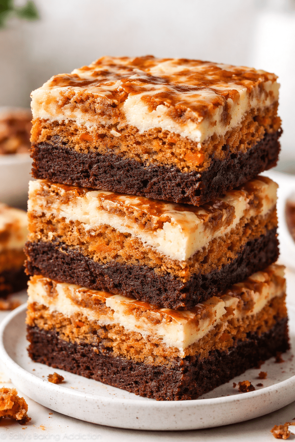 Carrot Cake Cheesecake Brownies recipe 