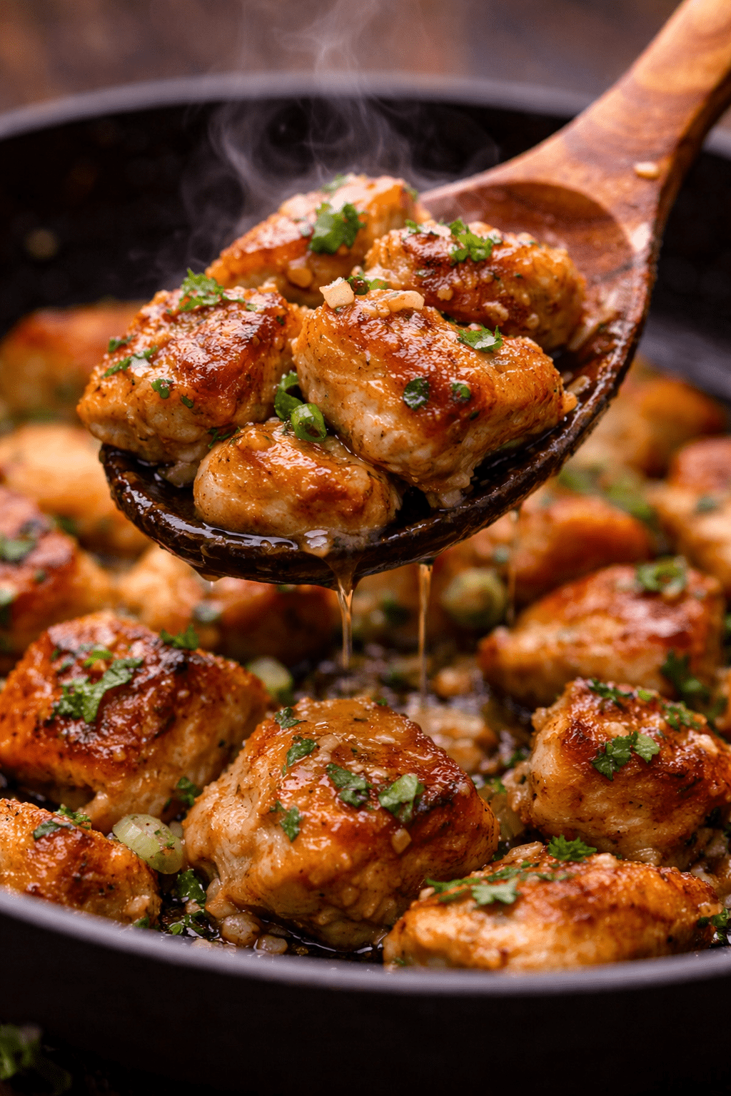 Garlic Butter Chicken Bites recipe 