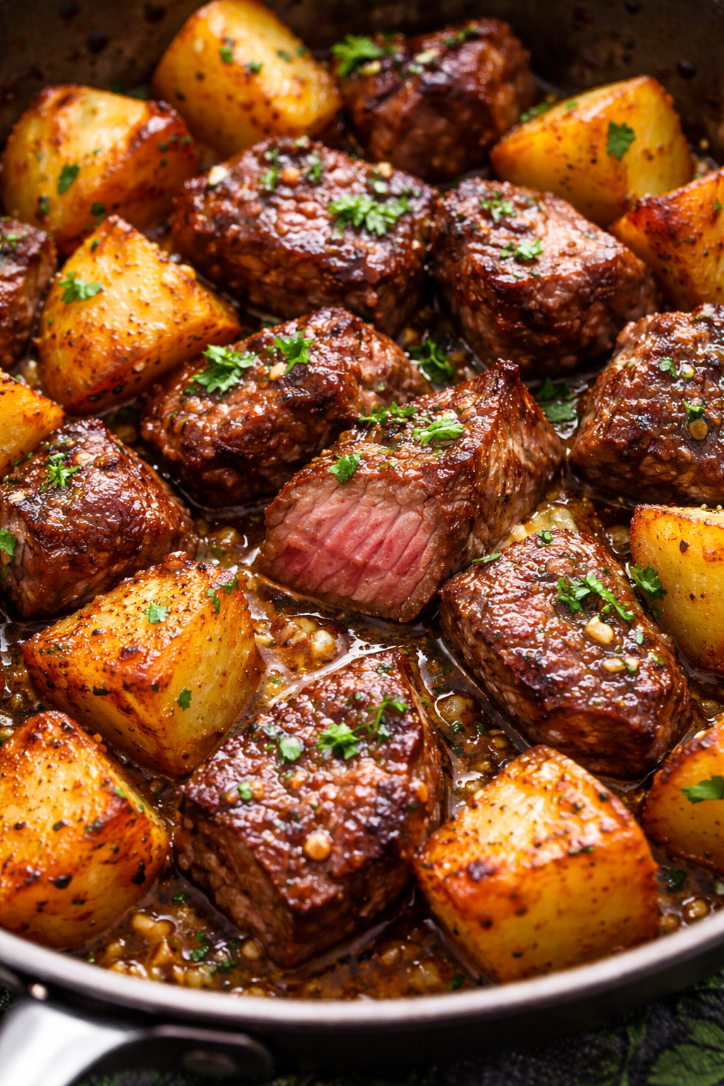 Garlic Butter Steak and Potatoes recipe 