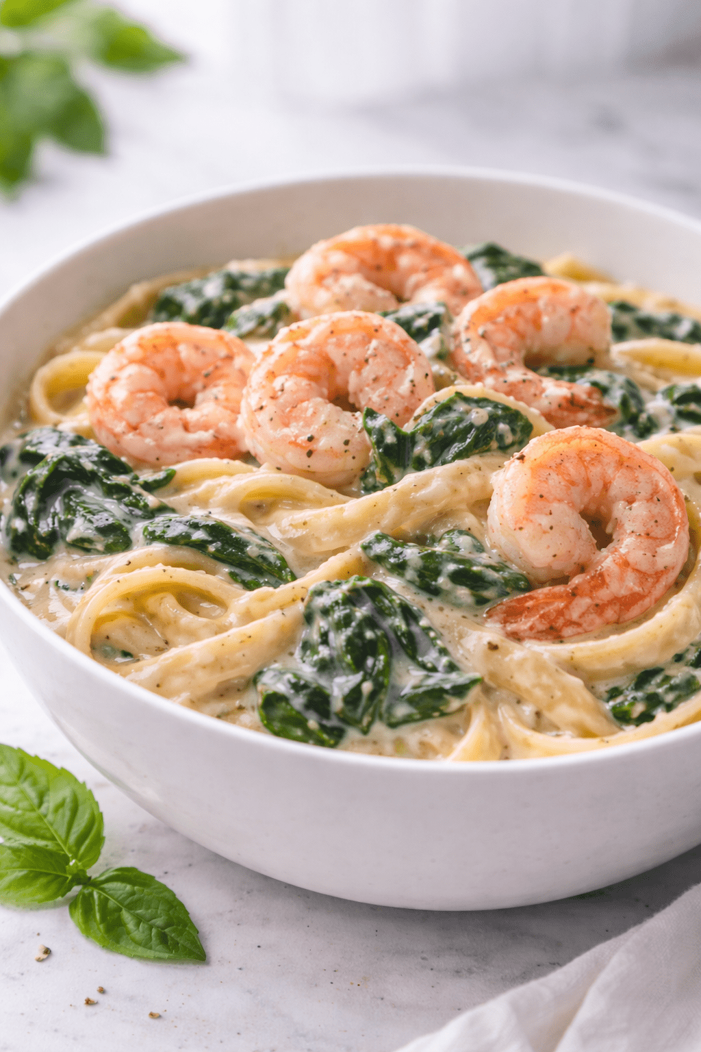 How to cook One Pot Shrimp and Spinach Pasta