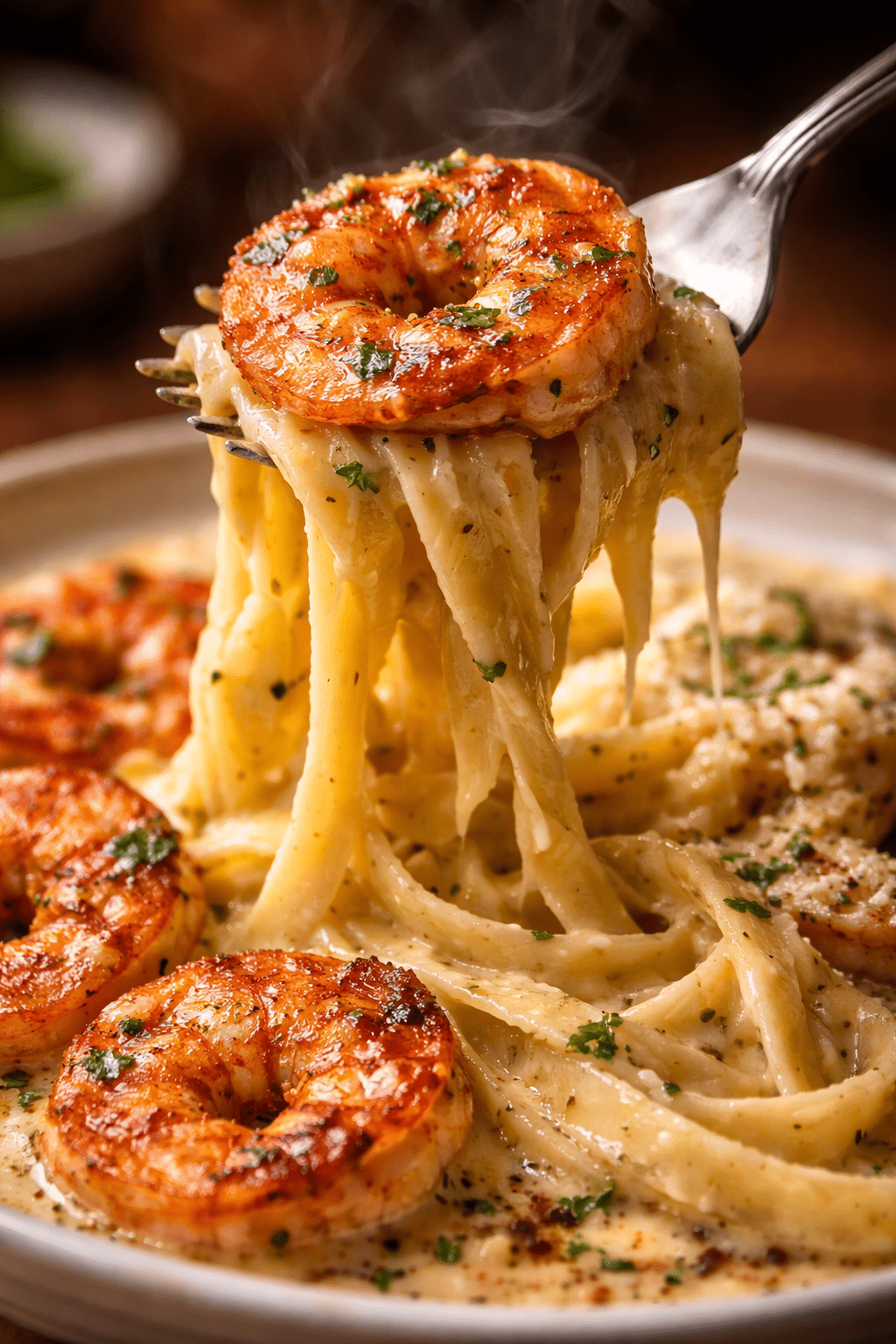 How to make Creamy Garlic Butter Shrimp Pasta