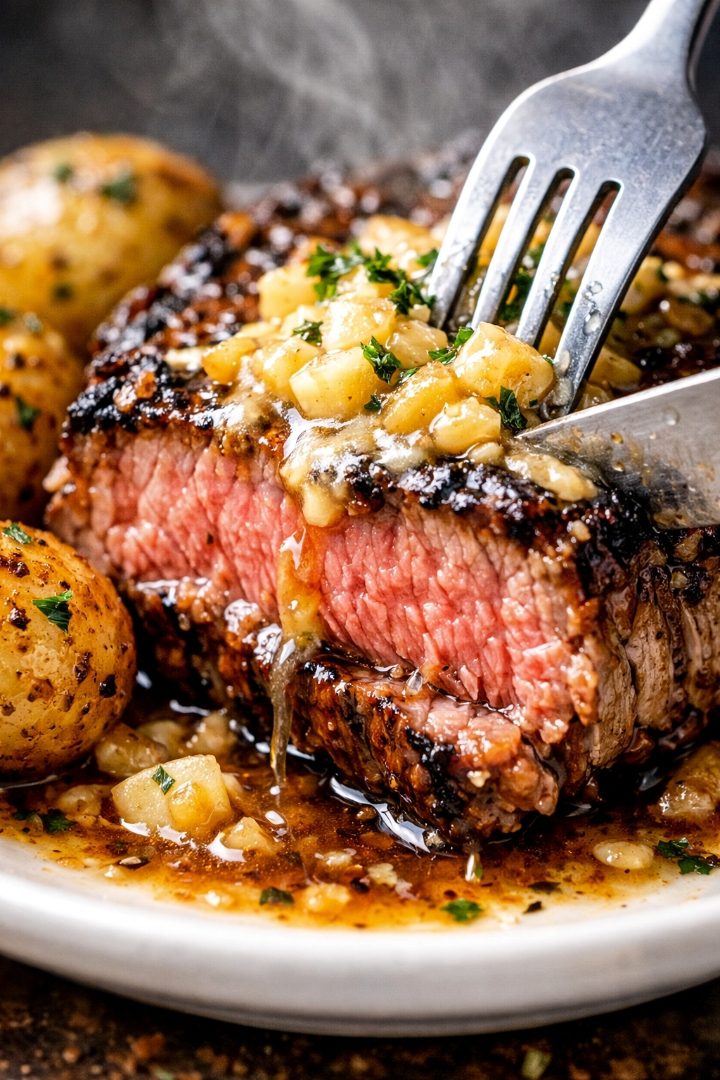 How to prepare Garlic Butter Steak and Potatoes