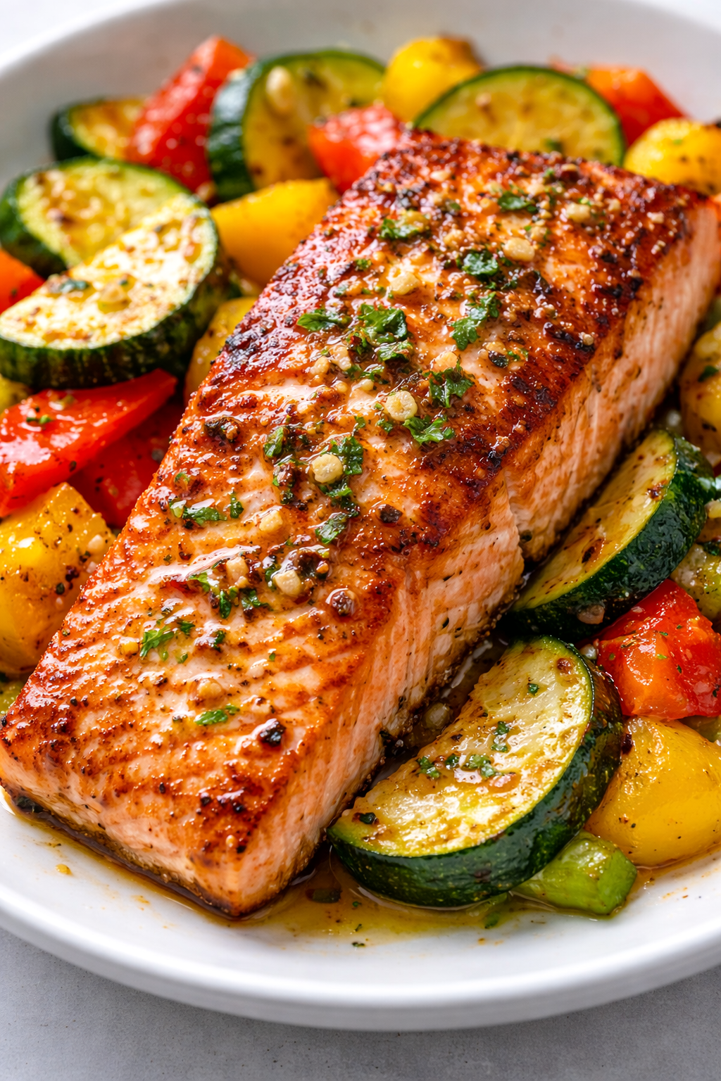 High Protein Salmon & Veggie Plate
