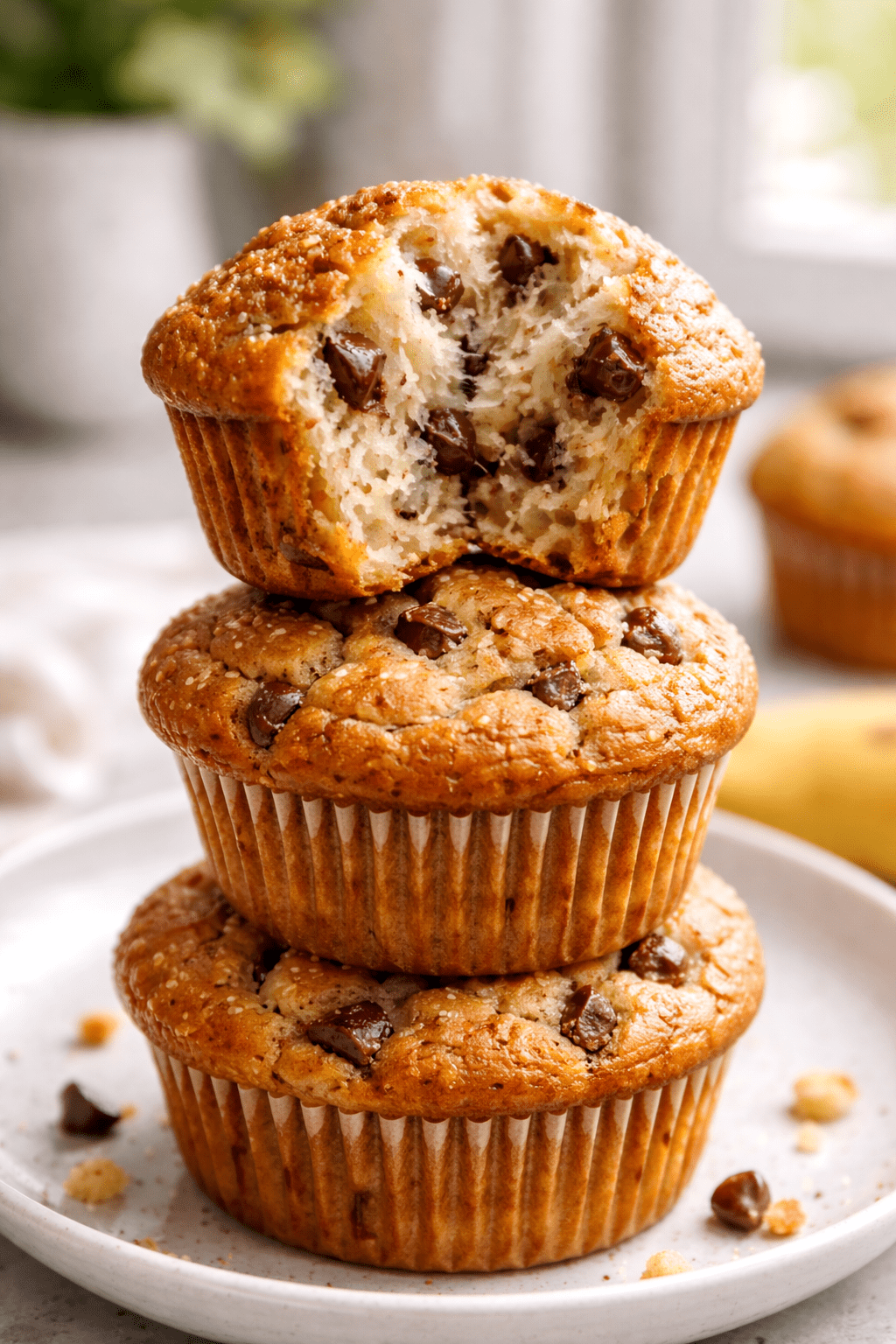 How to make Moist banana muffins
