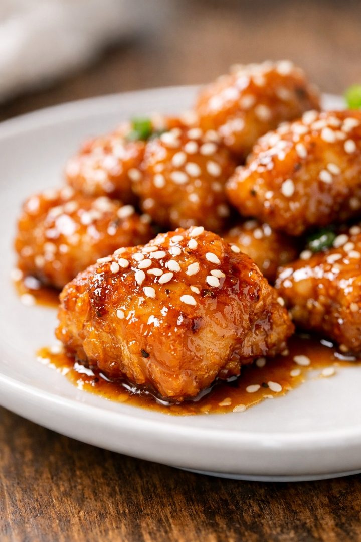 Honey Garlic Chicken Bites recipe 