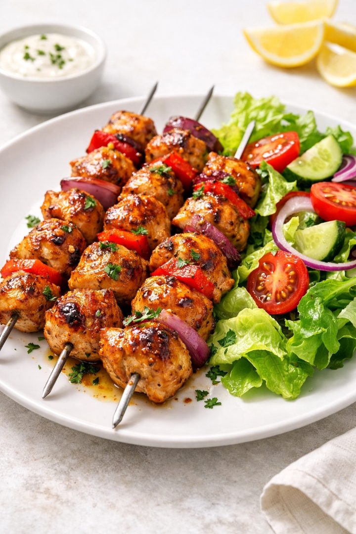 How to make Oven Baked Chicken Skewers