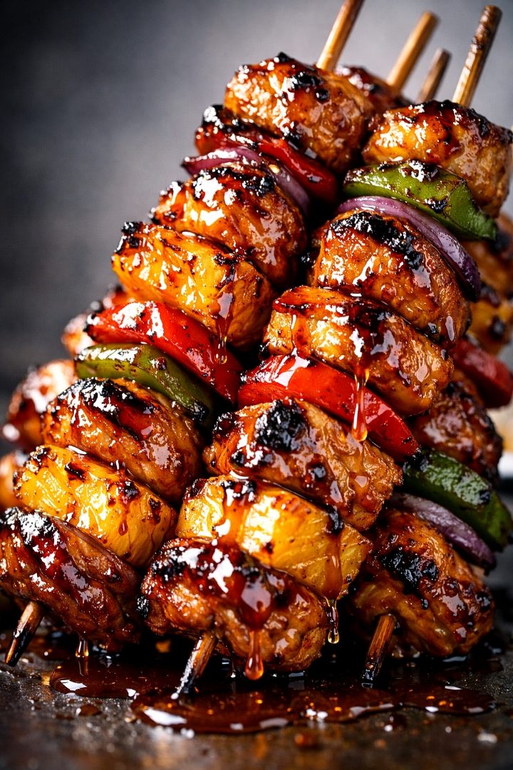 How to make Hawaiian Chicken Skewers