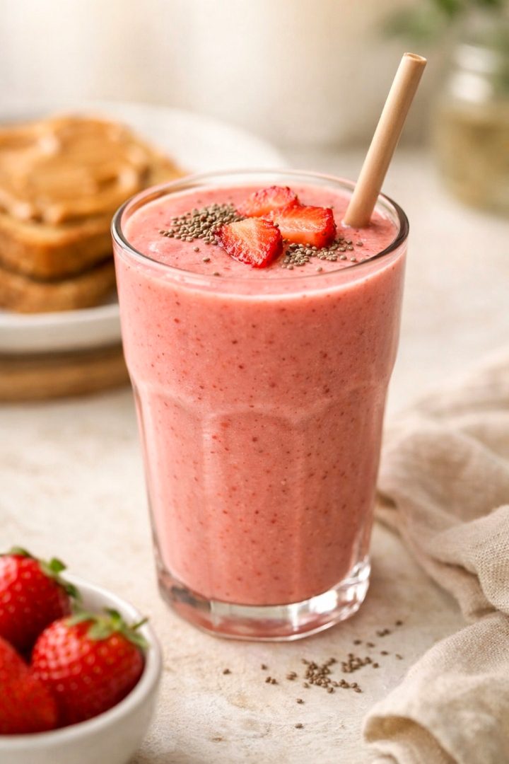 How to make Vegan Strawberry Smoothie