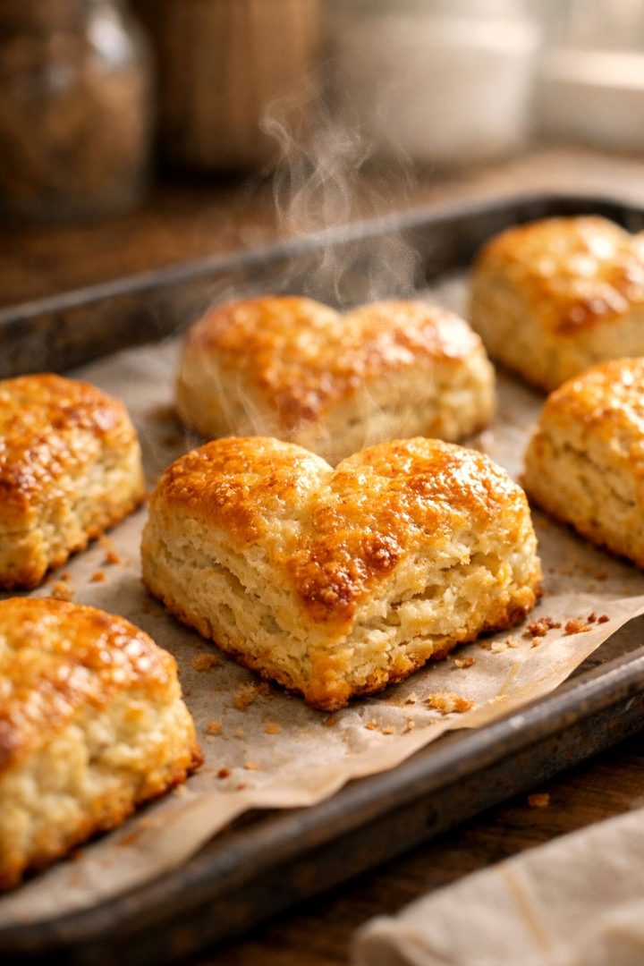 heart shaped scones
