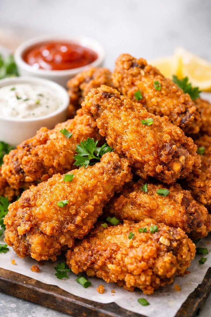 crispy fried chicken wings recipe 